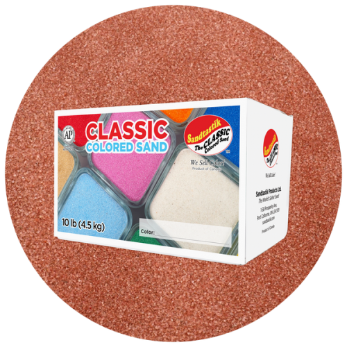 Classic Colored Sand - Brick - 10 lb (4.5 kg) Box