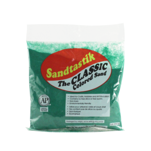 Classic Colored Sand - Emerald Green - 1 lb (454 g) Bag