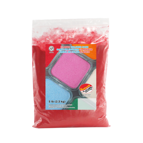 Classic Colored Sand - Red - 5 lb (2.3 kg) Bag