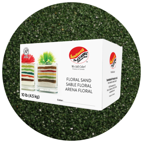 Floral Colored Sand - Avocado - 10 lb (4.5 kg) Box