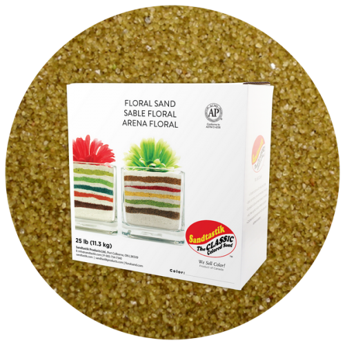 Floral Colored Sand - Lizard Green - 25 lb (11.4 kg) Box