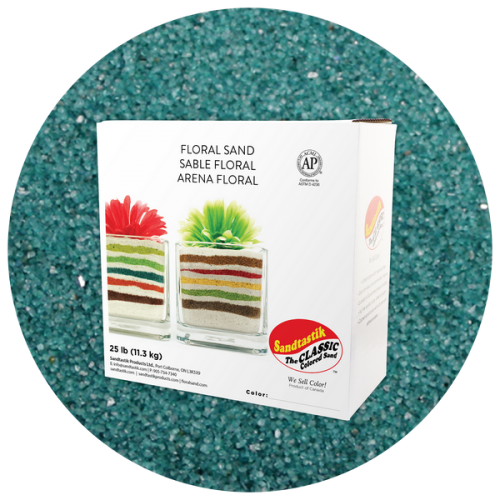 Floral Colored Sand - Teal - 25 lb (11.4 kg) Box