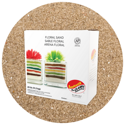 Floral Colored Sand - Latte - 25 lb (11.4 kg) Box