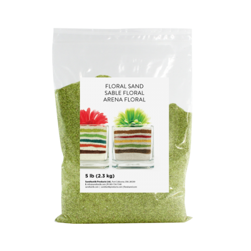 Floral Colored Sand - Sour Apple - 5 lb (2.3 kg) Bag