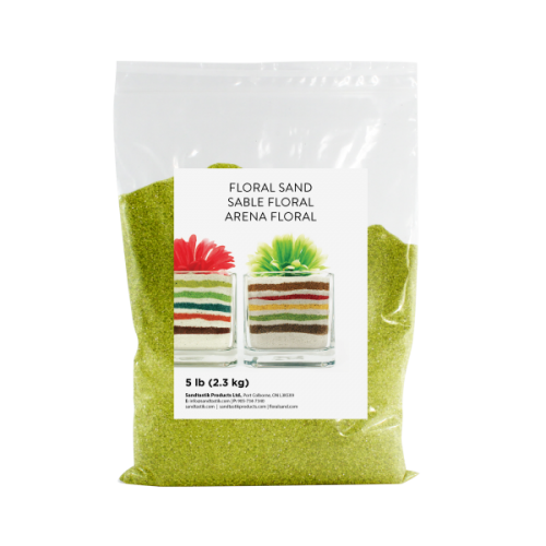 Floral Colored Sand - Cress Green - 5 lb (2.3 kg) Bag