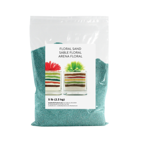 Floral Colored Sand - Teal - 5 lb (2.3 kg) Bag