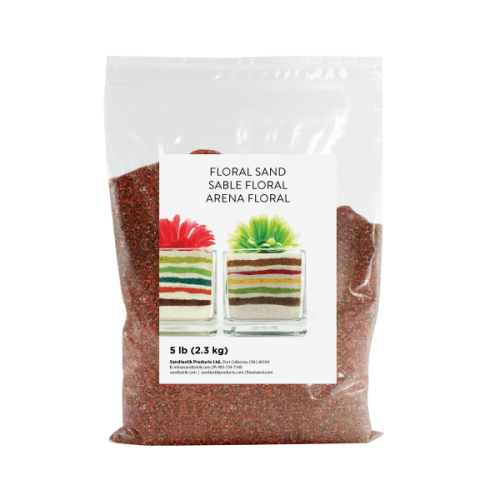 Floral Colored Sand - Brick - 5 lb (2.3 kg) Bag