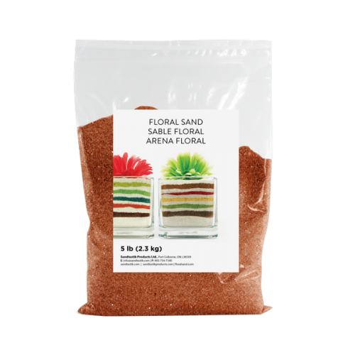 Floral Colored Sand - Marsala - 5 lb (2.3 kg) Bag