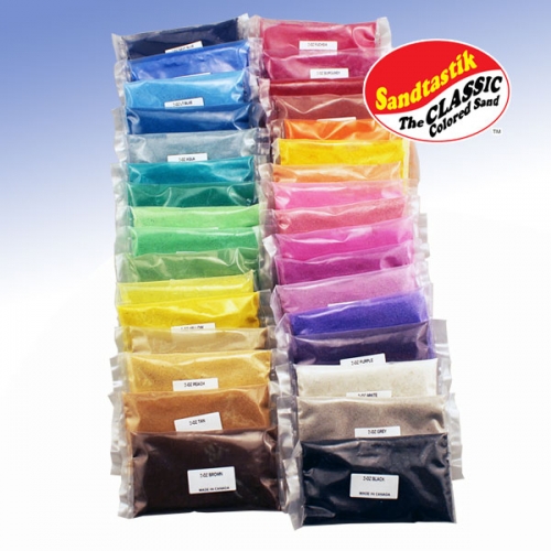 Complete Classic Colored Sand Sampler 45 pc Set