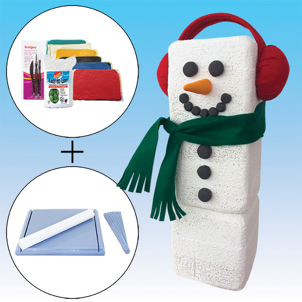DIY Craft Kit: Blocky the Snowman